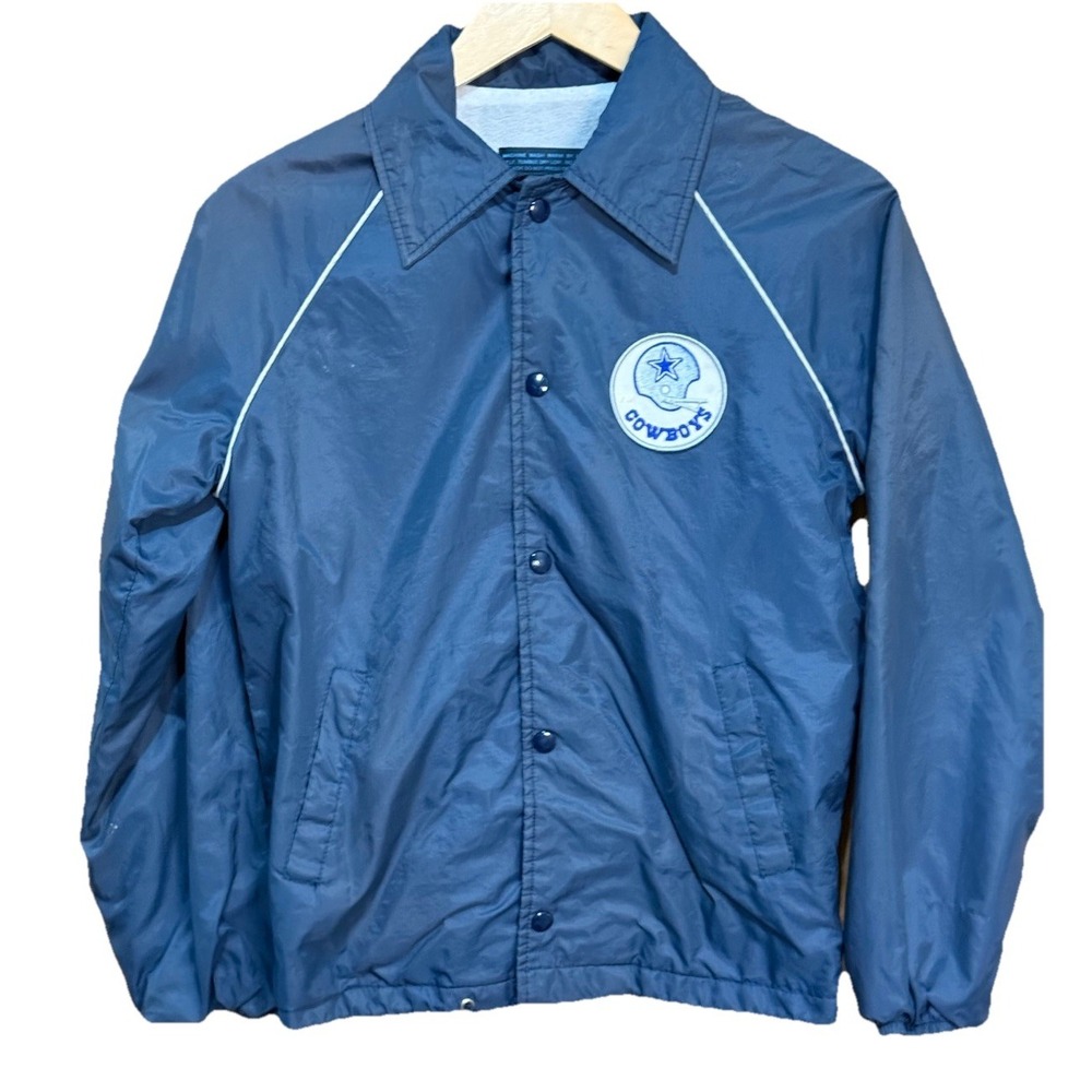 Vintage Dallas Cowboys Coaches Jacket Sears 70s Youth‎ Kids Large EVC